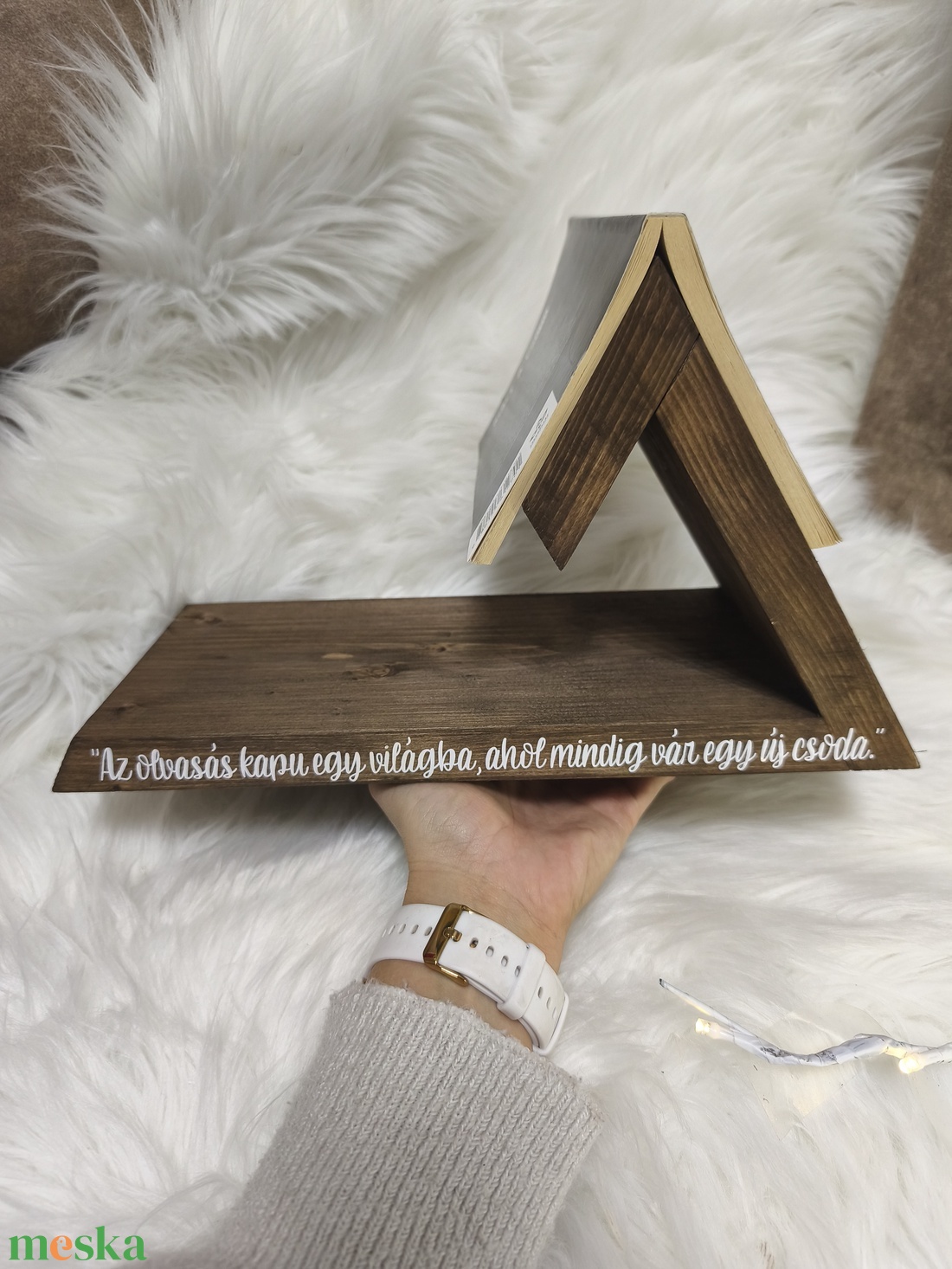 Könyvjelző fából  - könyv & zene - könyvjelző - Meska.hu