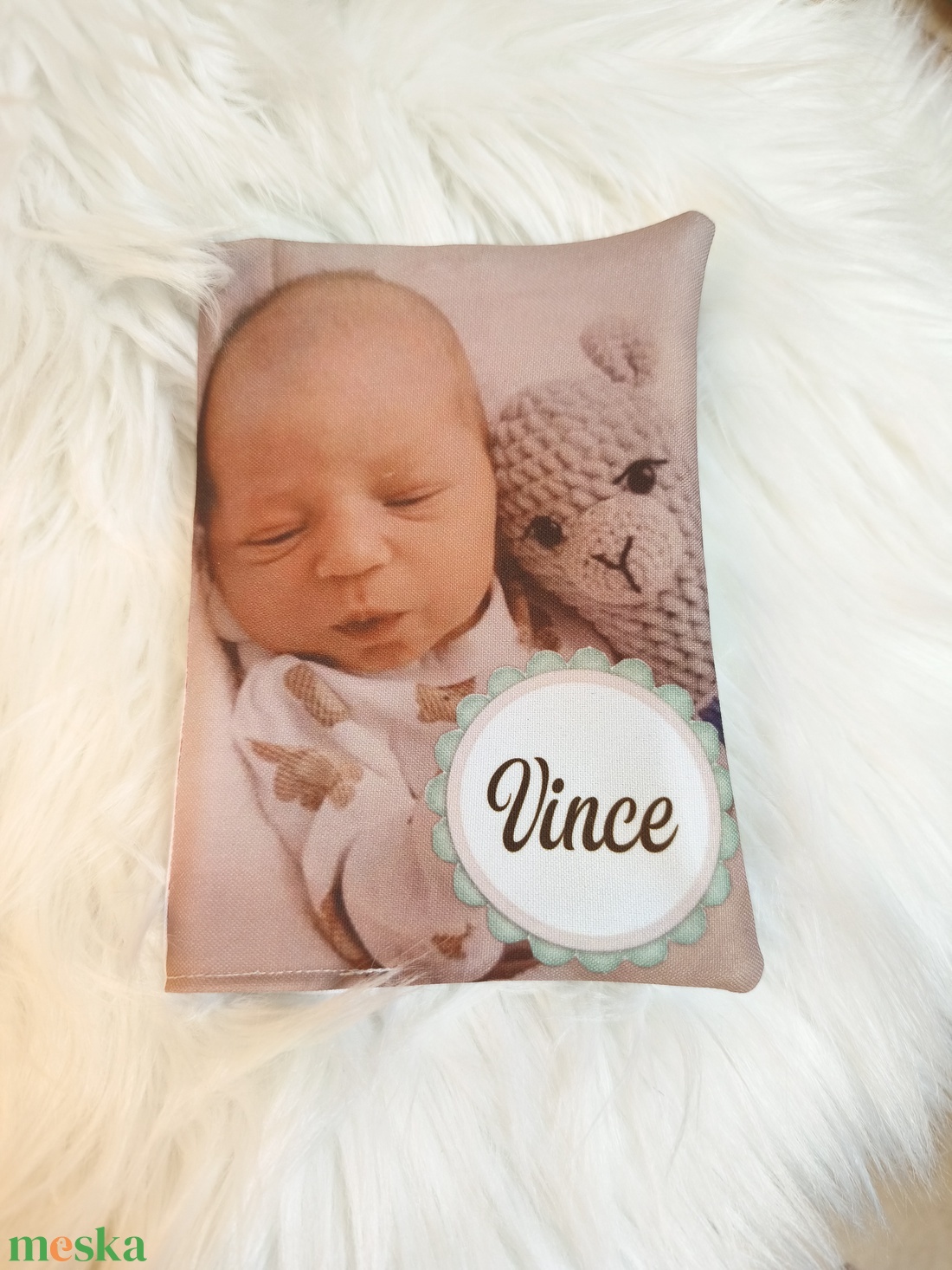 Egészségügyi kiskönyv borító, egyedi fényképpel, fotóval - baba - mama - babaemlékek - egészségügyi kiskönyv borító - Meska.hu