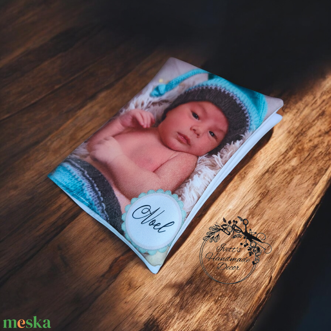 Egészségügyi kiskönyv borító, egyedi fényképpel, fotóval - baba - mama - babaemlékek - egészségügyi kiskönyv borító - Meska.hu