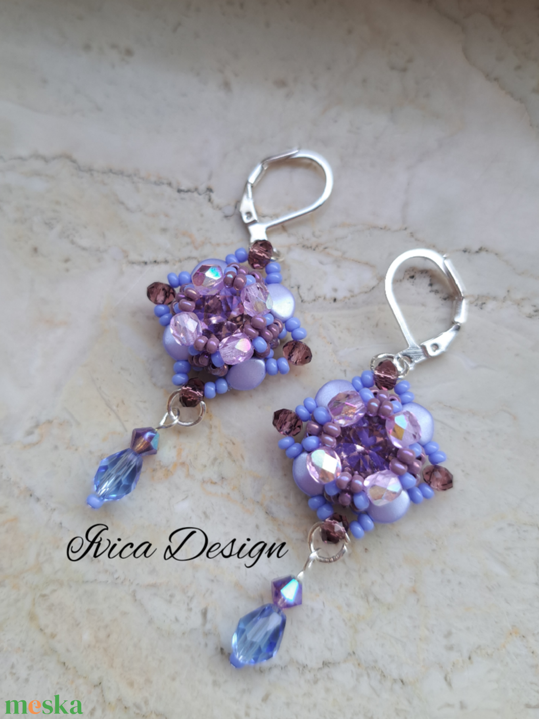 Tündér Lilla Fülbevalók - ékszer - fülbevaló - lógó fülbevaló - Meska.hu