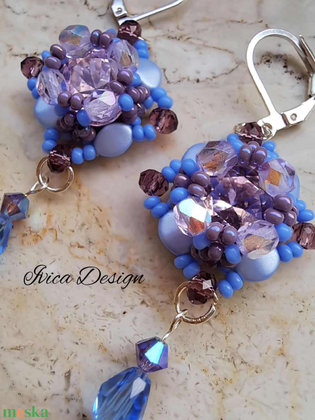 Tündér Lilla Fülbevalók - ékszer - fülbevaló - lógó fülbevaló - Meska.hu