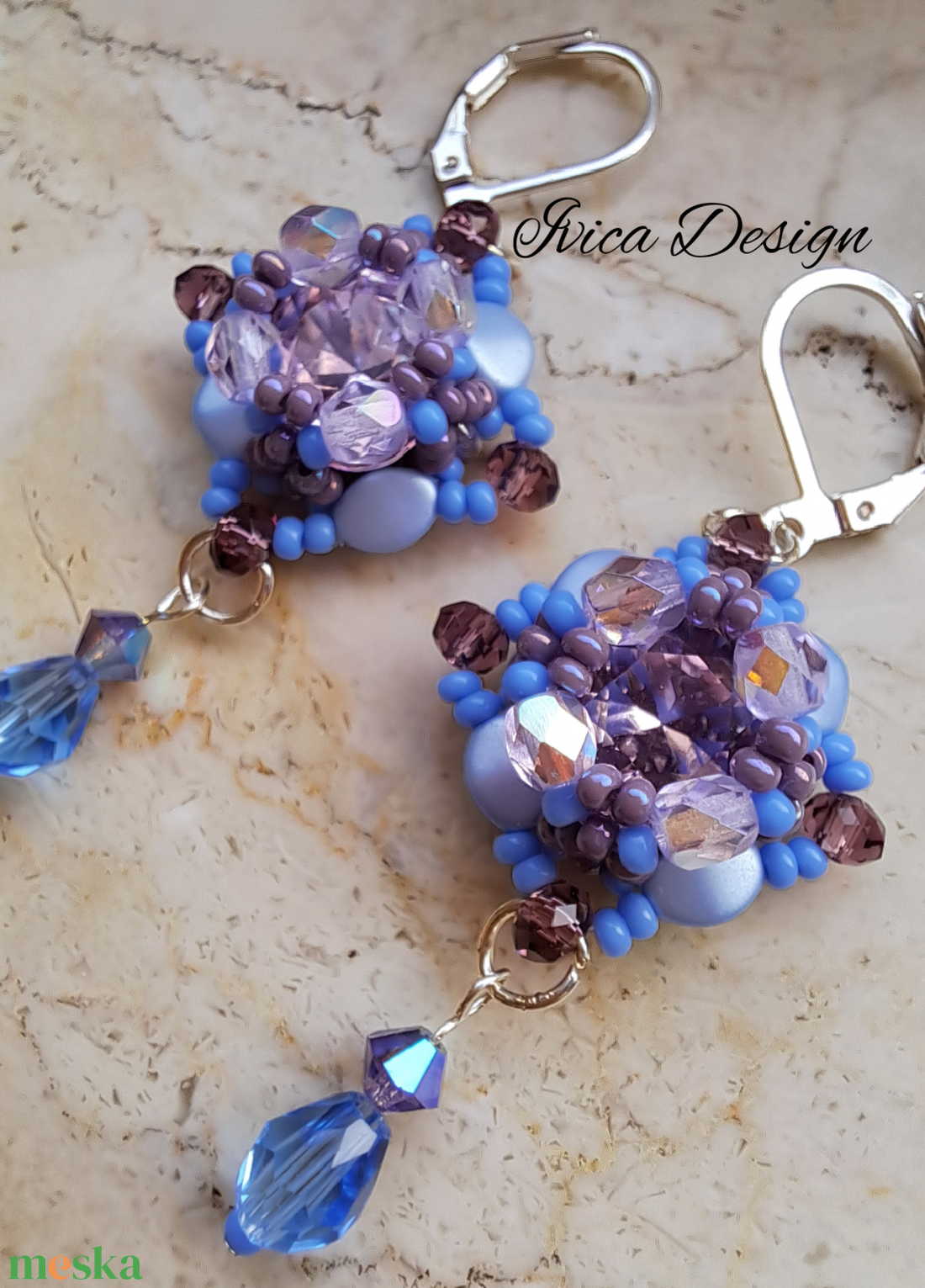 Tündér Lilla Fülbevalók - ékszer - fülbevaló - lógó fülbevaló - Meska.hu