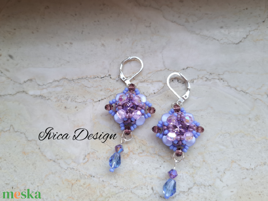 Tündér Lilla Fülbevalók - ékszer - fülbevaló - lógó fülbevaló - Meska.hu