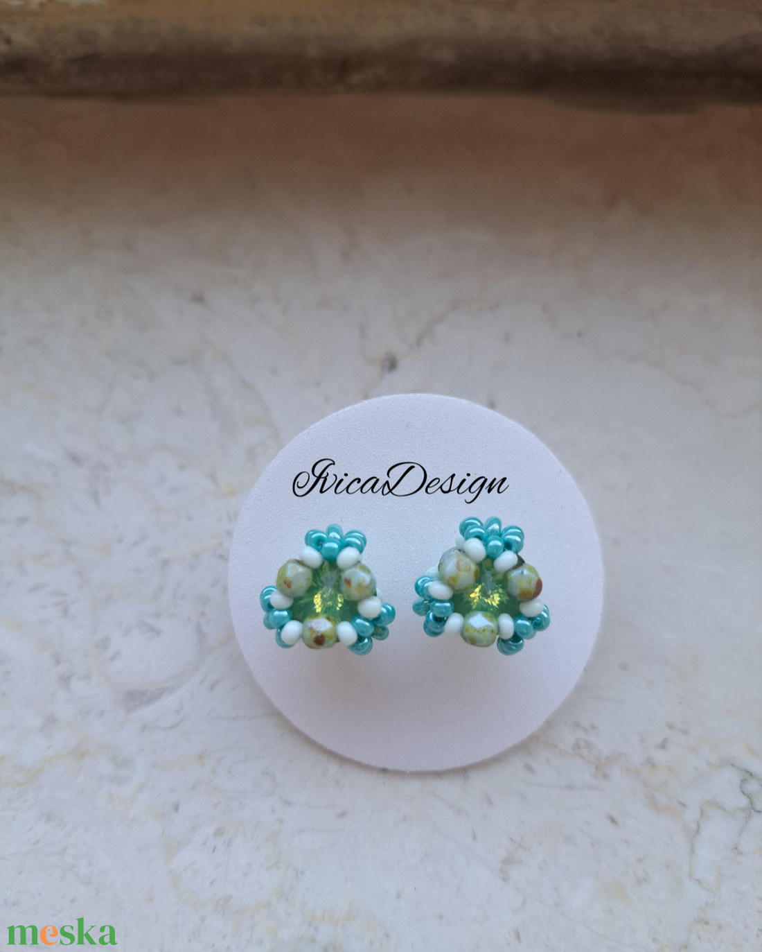 Zoé Bedugós Kristályos Fülbevalók Több Színben - ékszer - fülbevaló - pötty fülbevaló - Meska.hu