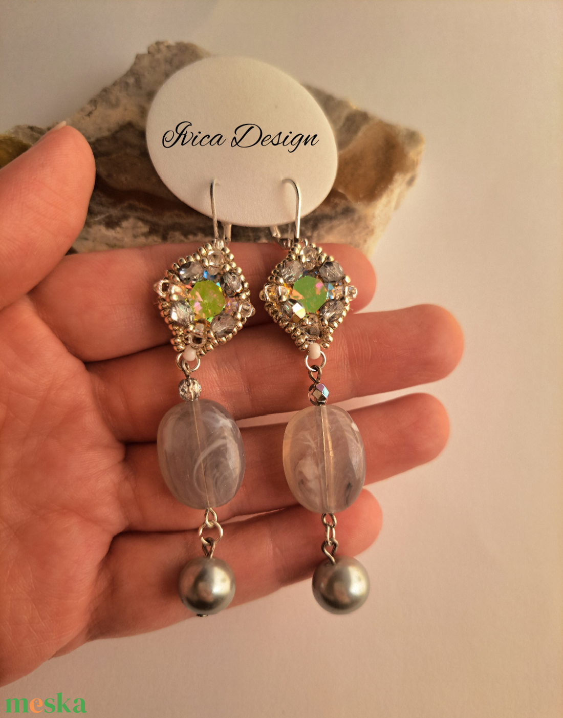 Hannah Fülbevalók - ékszer - fülbevaló - lógó fülbevaló - Meska.hu