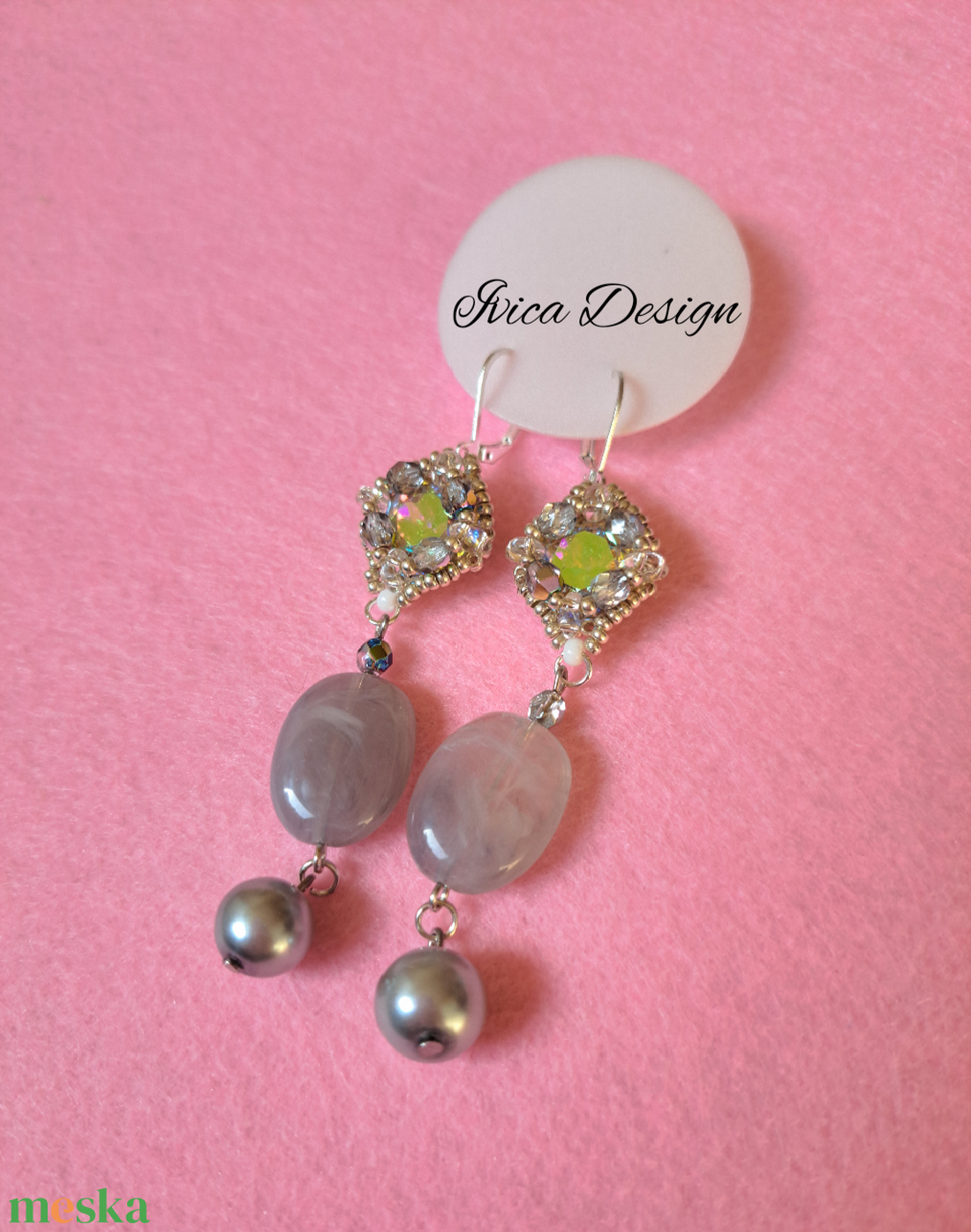 Hannah Fülbevalók - ékszer - fülbevaló - lógó fülbevaló - Meska.hu