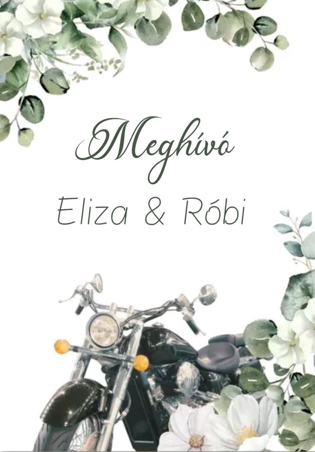 Motoros esküvői meghívó - esküvő - meghívó & kártya - meghívó - Meska.hu
