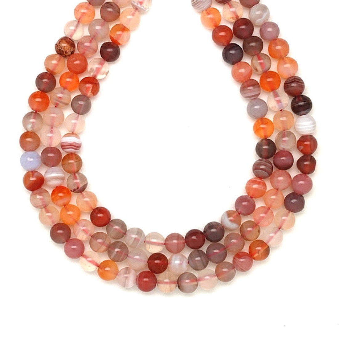 Achát botswana pink golyó 6-7 mm, 38 cm � ásványfüzér, ékszer alapanyag - kellékek & szerszámok - ásvány alapanyag - ásványfüzér - Meska.hu