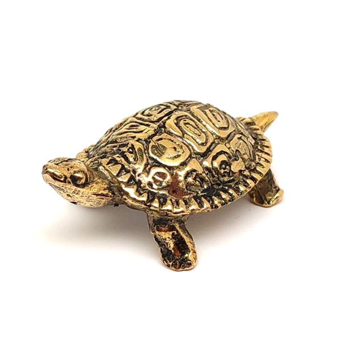 Réz figura teknős arany 2x6cm - otthon & életmód - dekoráció - dísztárgy - Meska.hu