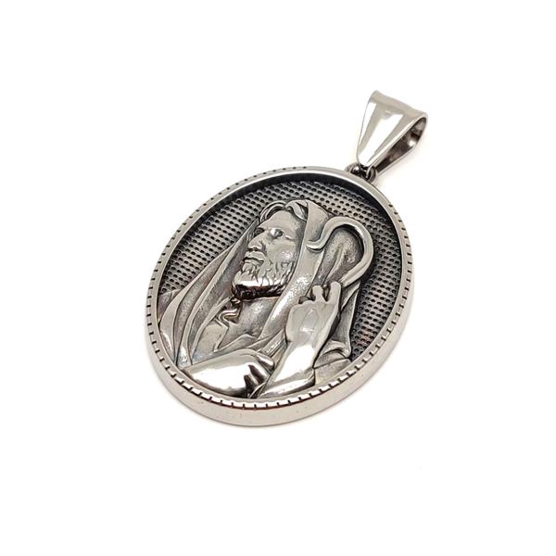 Medál acél pásztor Jézus 2,5x3cm - - Meska.hu Medál acél pásztor Jézus 2,5x3cm - - Meska.hu