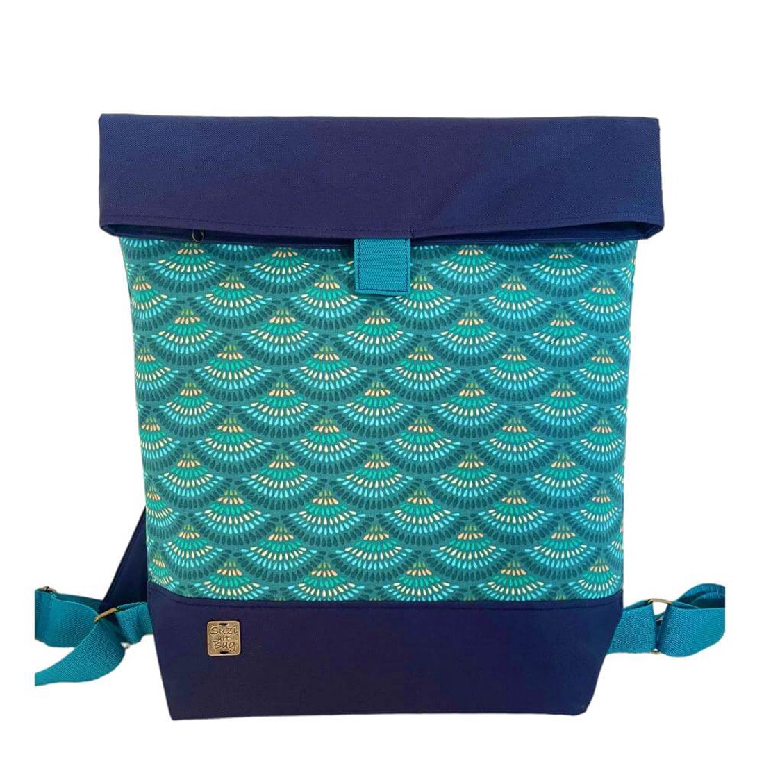 SuziartBag Sötétkék mintás nagyméretű hátizsák - táska & tok - kézitáska & válltáska - válltáska - Meska.hu SuziartBag Sötétkék mintás nagyméretű hátizsák - táska & tok - kézitáska & válltáska - válltáska - Meska.hu