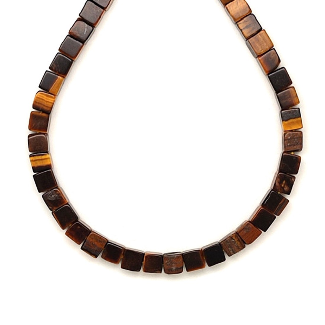 Tigrisszem kocka 4x4 mm, 38 cm � ásványfüzér, ékszer alapanyag - kellékek & szerszámok - ásvány alapanyag - ásványfüzér - Meska.hu