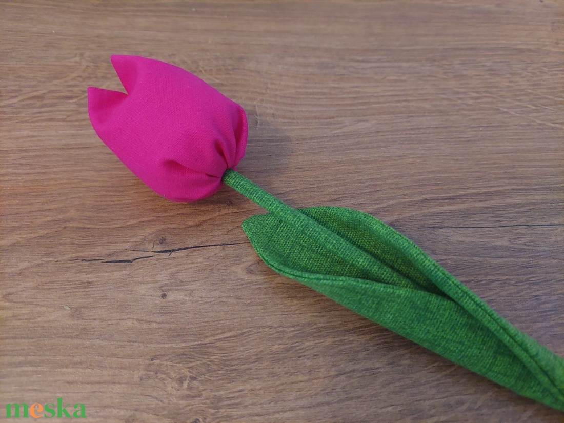 Textil tulipán  - otthon & életmód - dekoráció - asztal és polc dekoráció - asztaldísz - Meska.hu