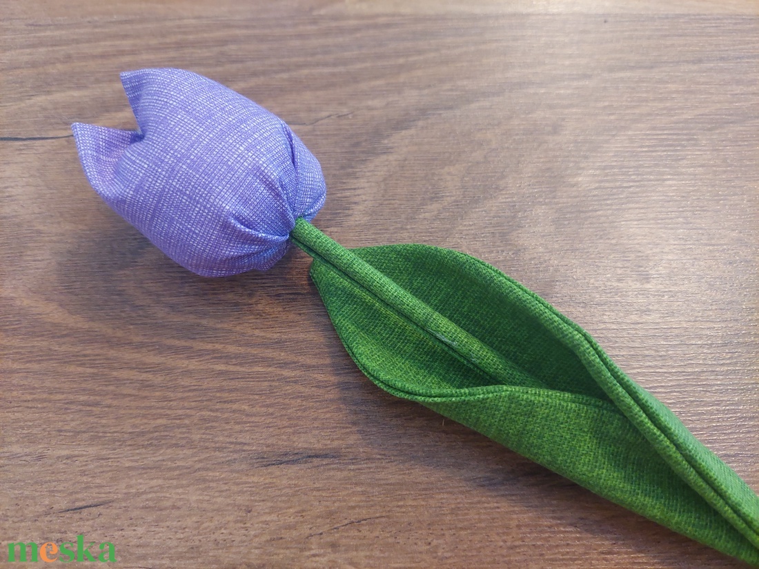 Textil tulipán  - otthon & életmód - dekoráció - asztal és polc dekoráció - asztaldísz - Meska.hu