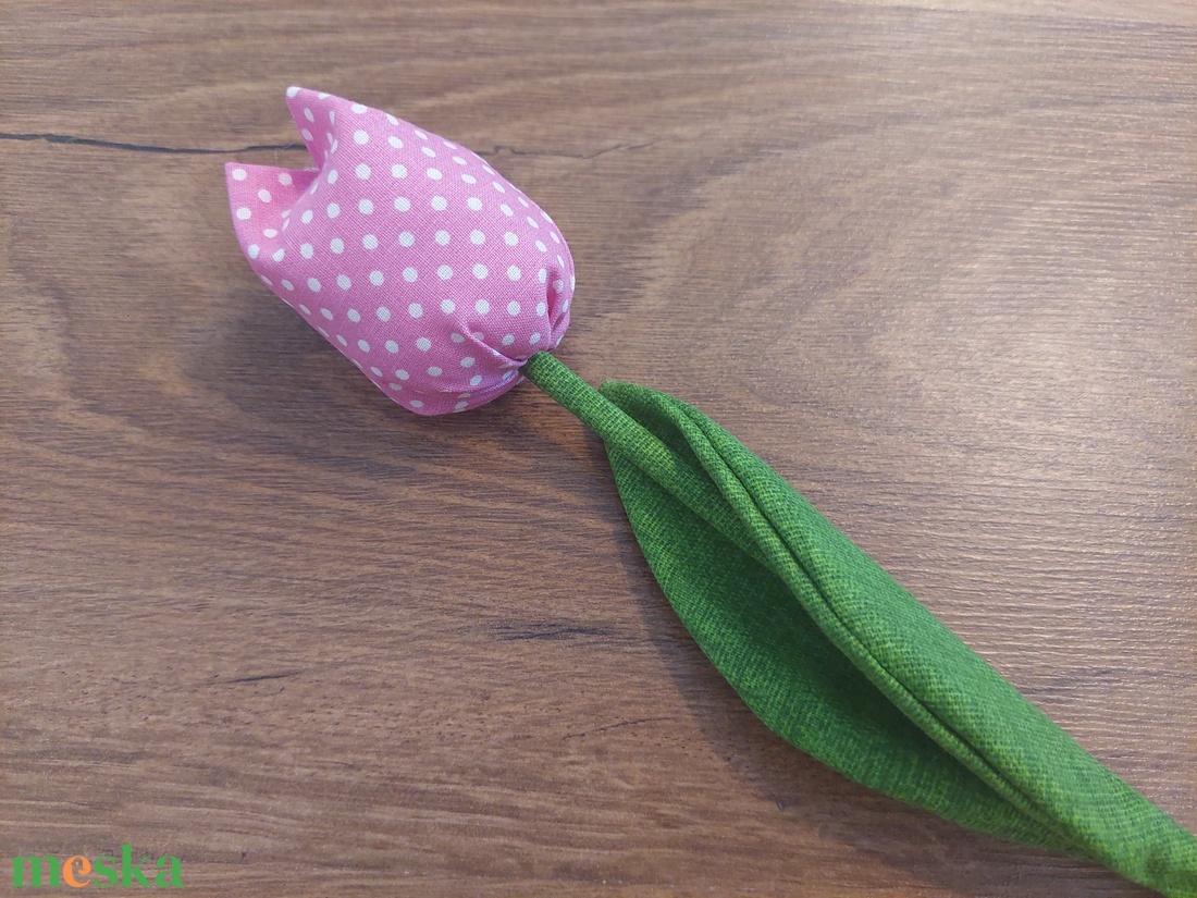 Textil tulipán  - otthon & életmód - dekoráció - asztal és polc dekoráció - asztaldísz - Meska.hu