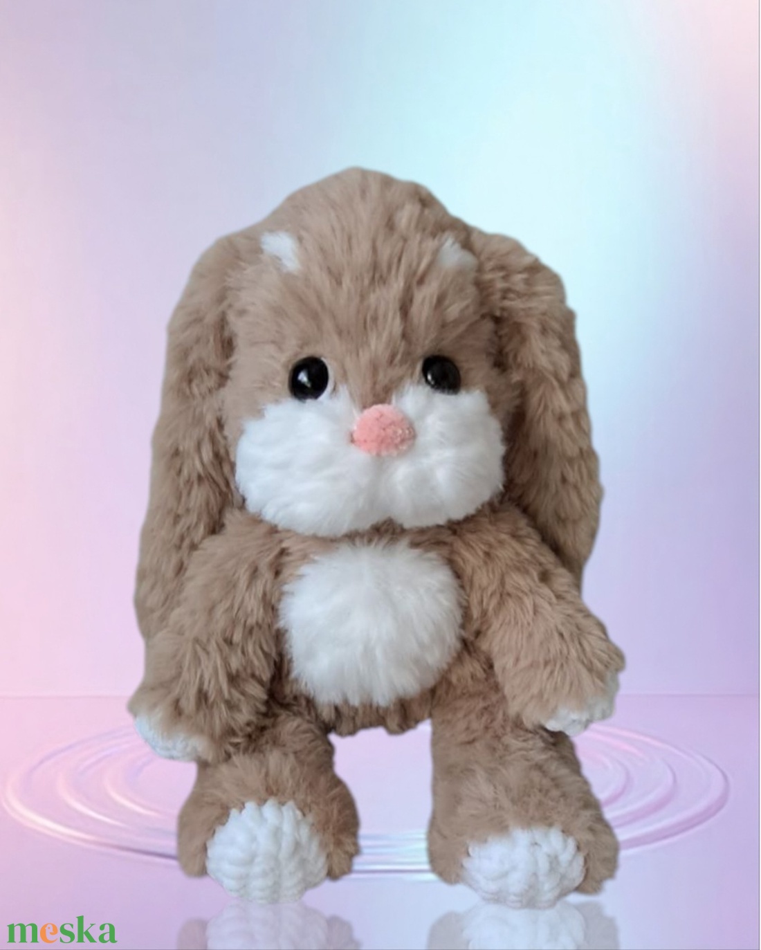 Puha szőrös nyuszika  - játék & sport - plüssállat & játékfigura - nyuszi - Meska.hu