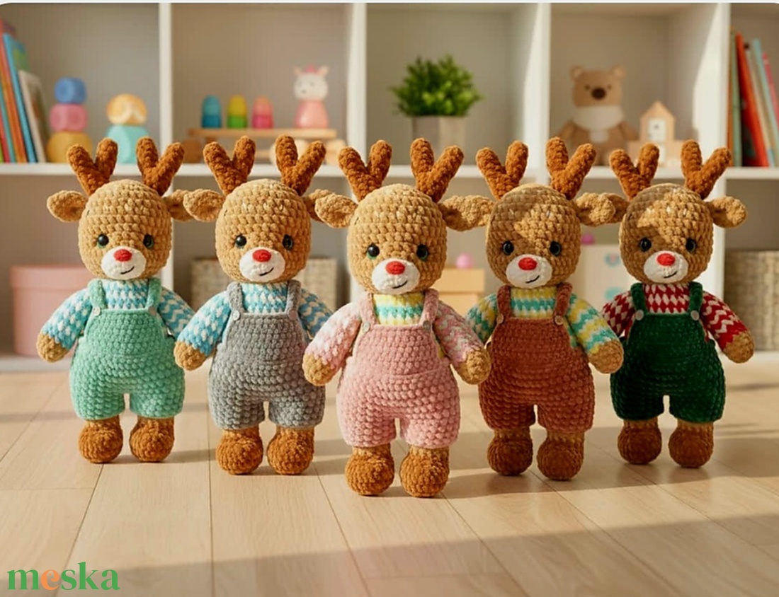 Karácsonyi rénszarvas  - játék & sport - plüssállat & játékfigura - más figura - Meska.hu