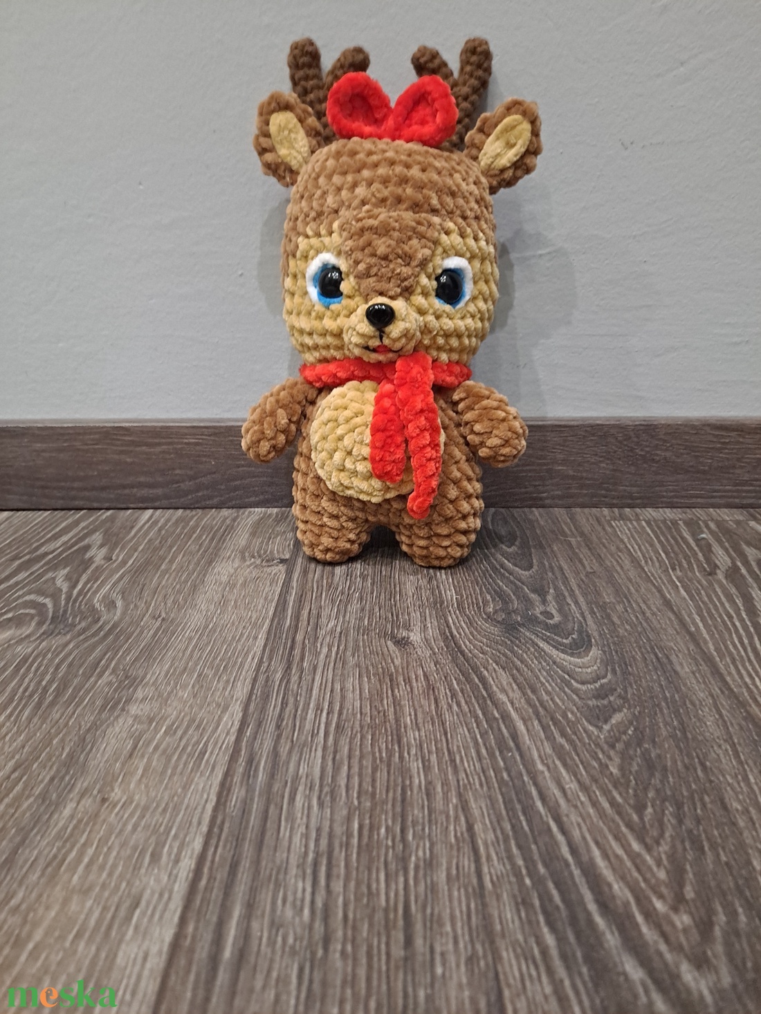 Rénszarvas  - játék & sport - plüssállat & játékfigura - plüss mesefigurák - Meska.hu