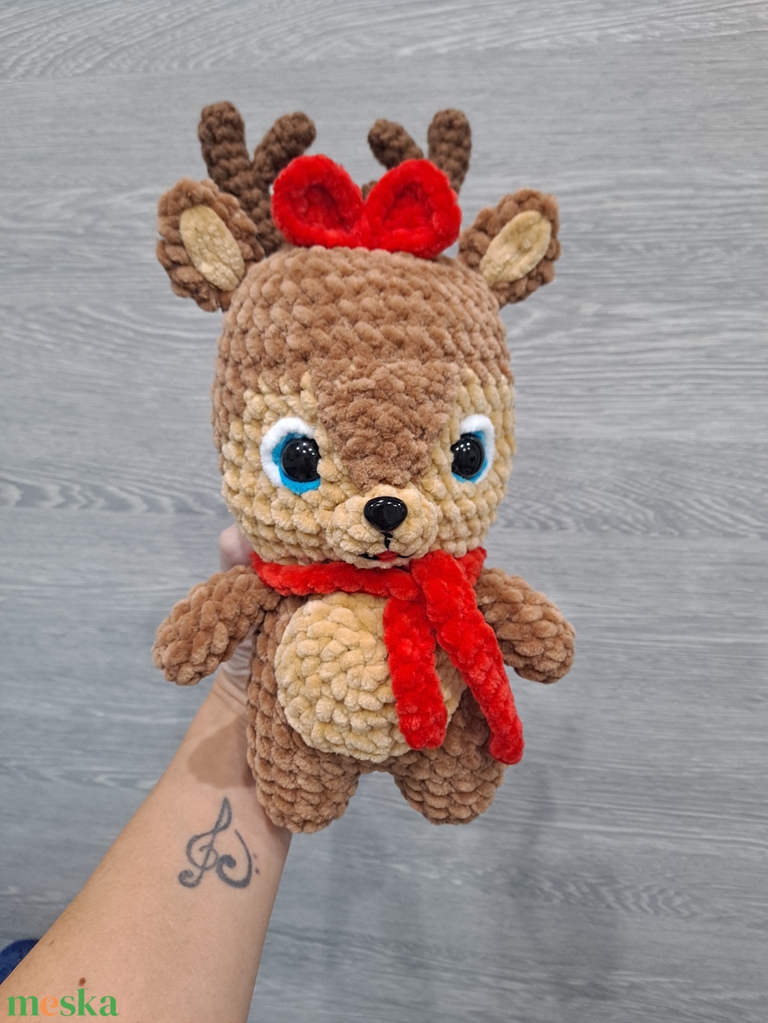 Rénszarvas  - játék & sport - plüssállat & játékfigura - plüss mesefigurák - Meska.hu