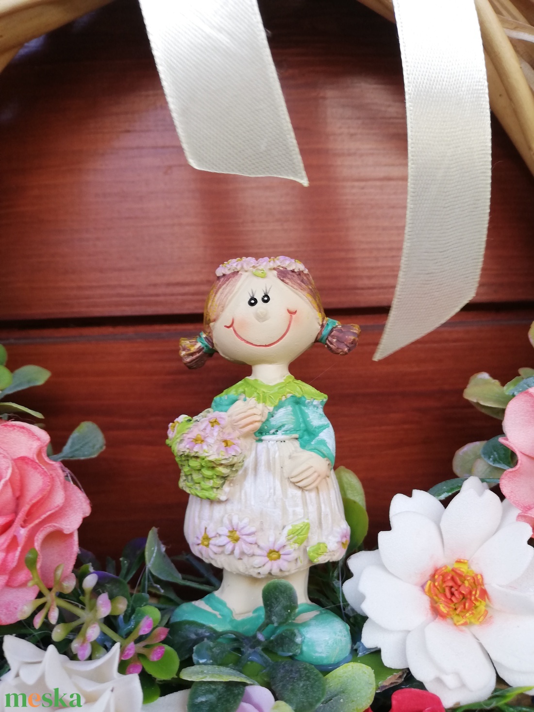 Tarka virágos kopogtató kislány figurával - otthon & életmód - dekoráció - ajtó- és ablak dekoráció - ajtódísz & kopogtató - Meska.hu Tarka virágos kopogtató kislány figurával - otthon & életmód - dekoráció - ajtó- és ablak dekoráció - ajtódísz & kopogtató - Meska.hu