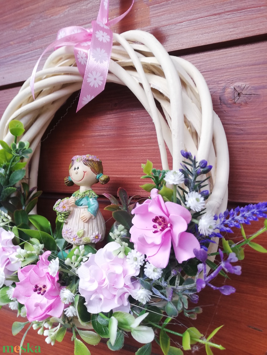 Virágos kopogtató kislány figurával - otthon & életmód - dekoráció - ajtó- és ablak dekoráció - ajtódísz & kopogtató - Meska.hu Virágos kopogtató kislány figurával - otthon & életmód - dekoráció - ajtó- és ablak dekoráció - ajtódísz & kopogtató - Meska.hu