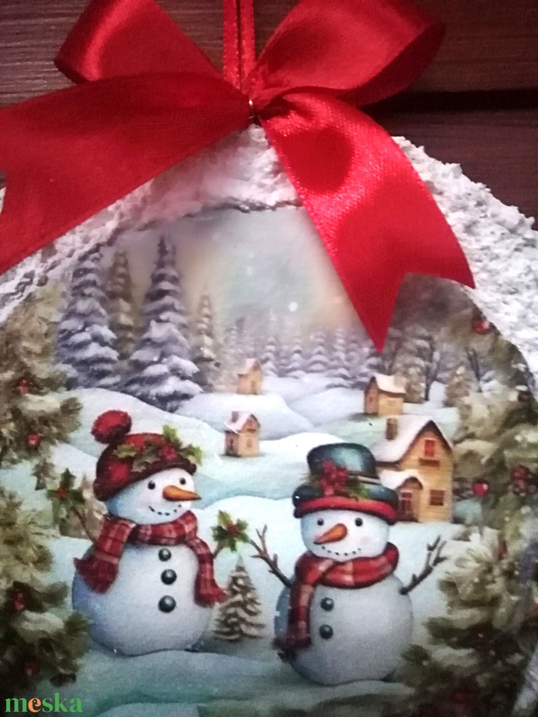 Kisméretű téli ajtó/ablakdísz - otthon & életmód - dekoráció - ajtó- és ablak dekoráció - ajtódísz & kopogtató - Meska.hu