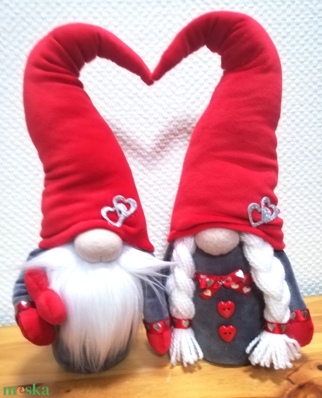 Valentin-napi manópár - otthon & életmód - dekoráció - manók - Meska.hu