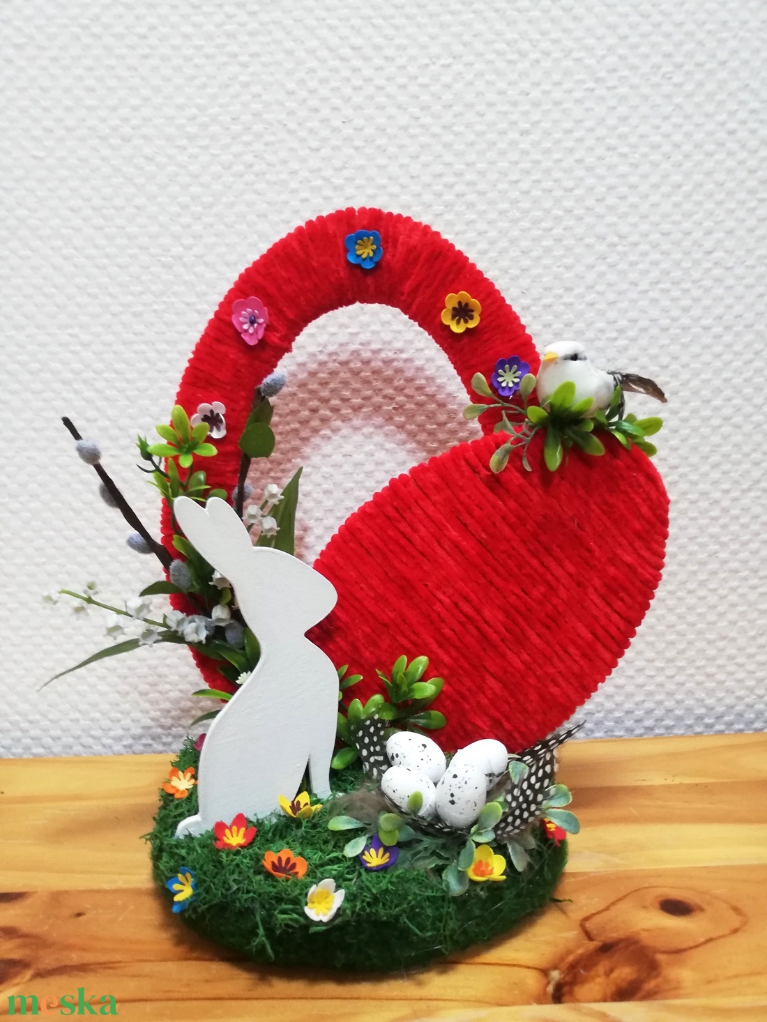 Nagyméretű húsvéti asztaldísz - otthon & életmód - dekoráció - asztal és polc dekoráció - asztaldísz - Meska.hu