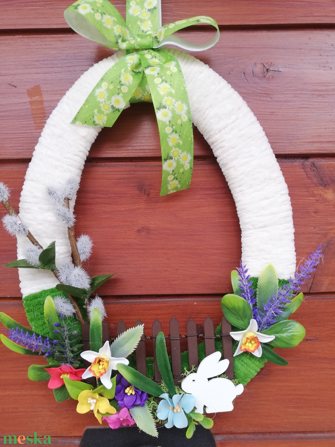 Húsvéti kopogtató - otthon & életmód - dekoráció - ajtó- és ablak dekoráció - ajtódísz & kopogtató - Meska.hu