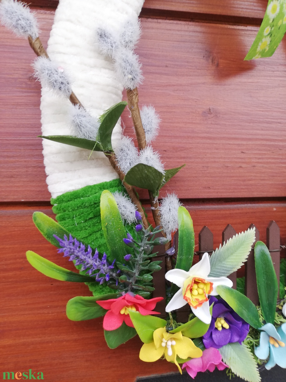 Húsvéti kopogtató - otthon & életmód - dekoráció - ajtó- és ablak dekoráció - ajtódísz & kopogtató - Meska.hu