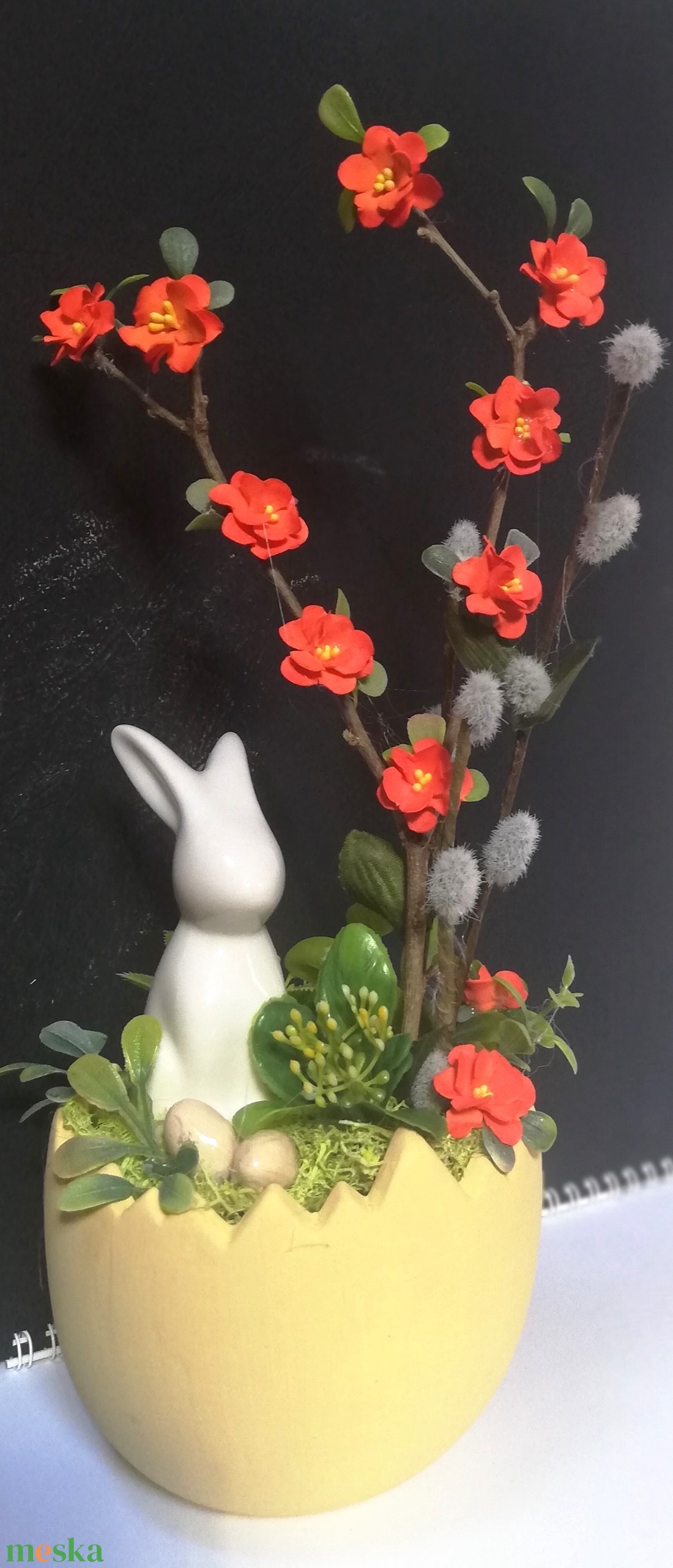 Barkás asztaldísz - ünnepi díszek, dekorációk - húsvéti díszek és dekorációk - húsvéti asztaldíszek - Meska.hu