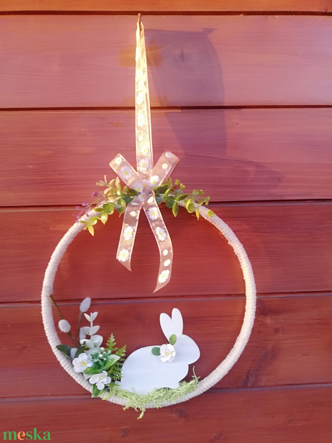 Hűsvéti ajtódísz - ünnepi díszek, dekorációk - húsvéti díszek és dekorációk - húsvéti ajtódísz, kopogtató - Meska.hu