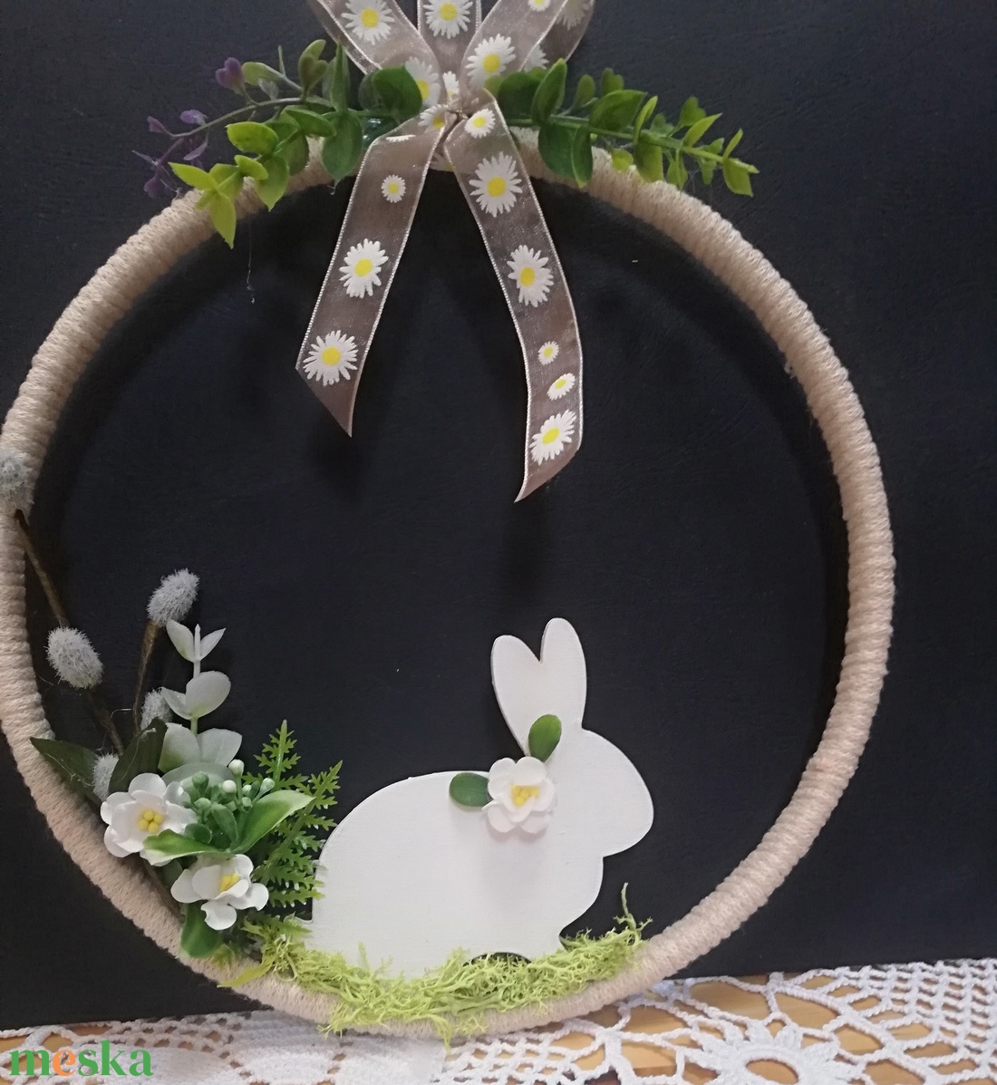 Hűsvéti ajtódísz - ünnepi díszek, dekorációk - húsvéti díszek és dekorációk - húsvéti ajtódísz, kopogtató - Meska.hu