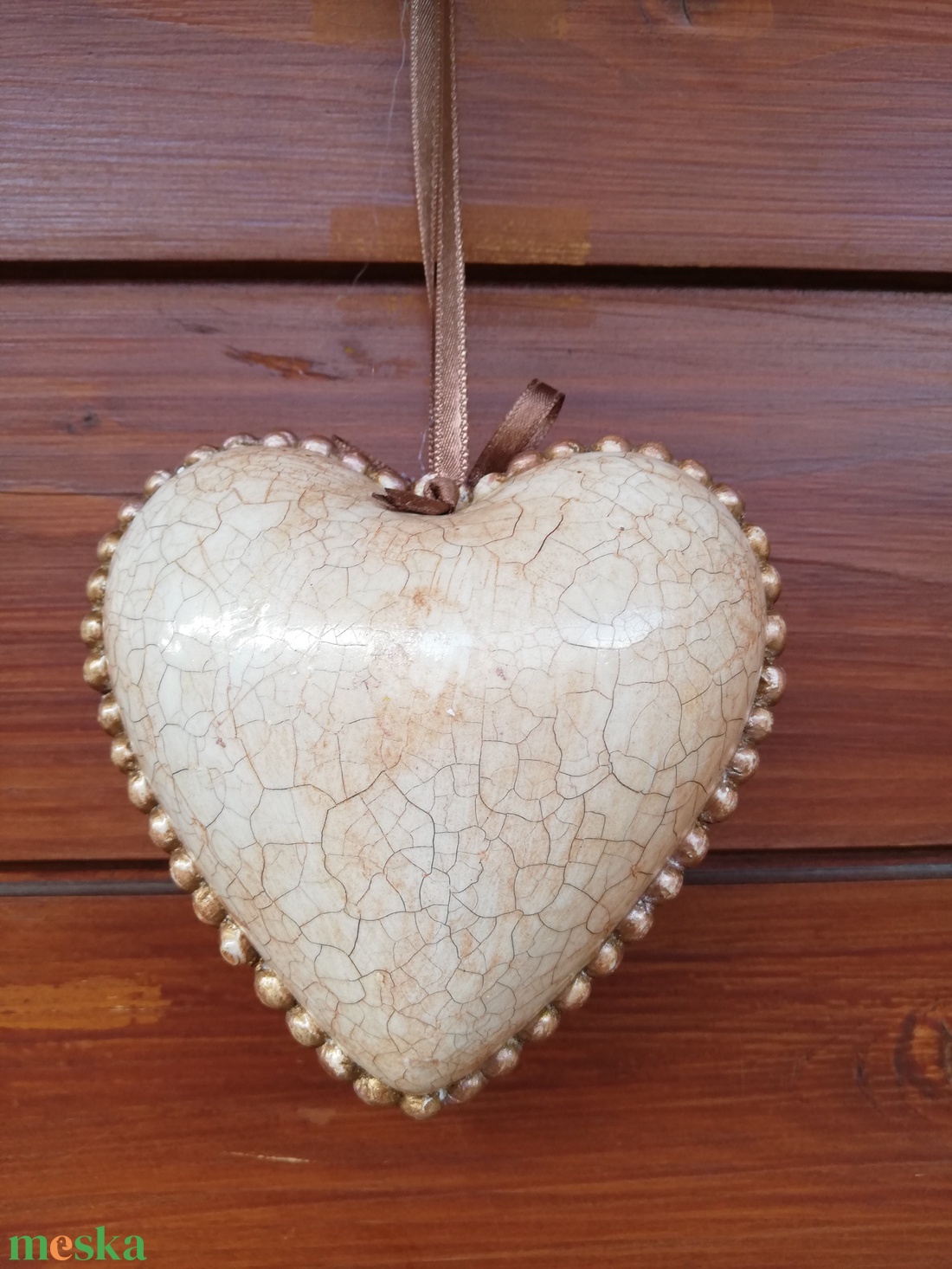 Antik hatású  anyák napi szív dekoráció -  - Meska.hu