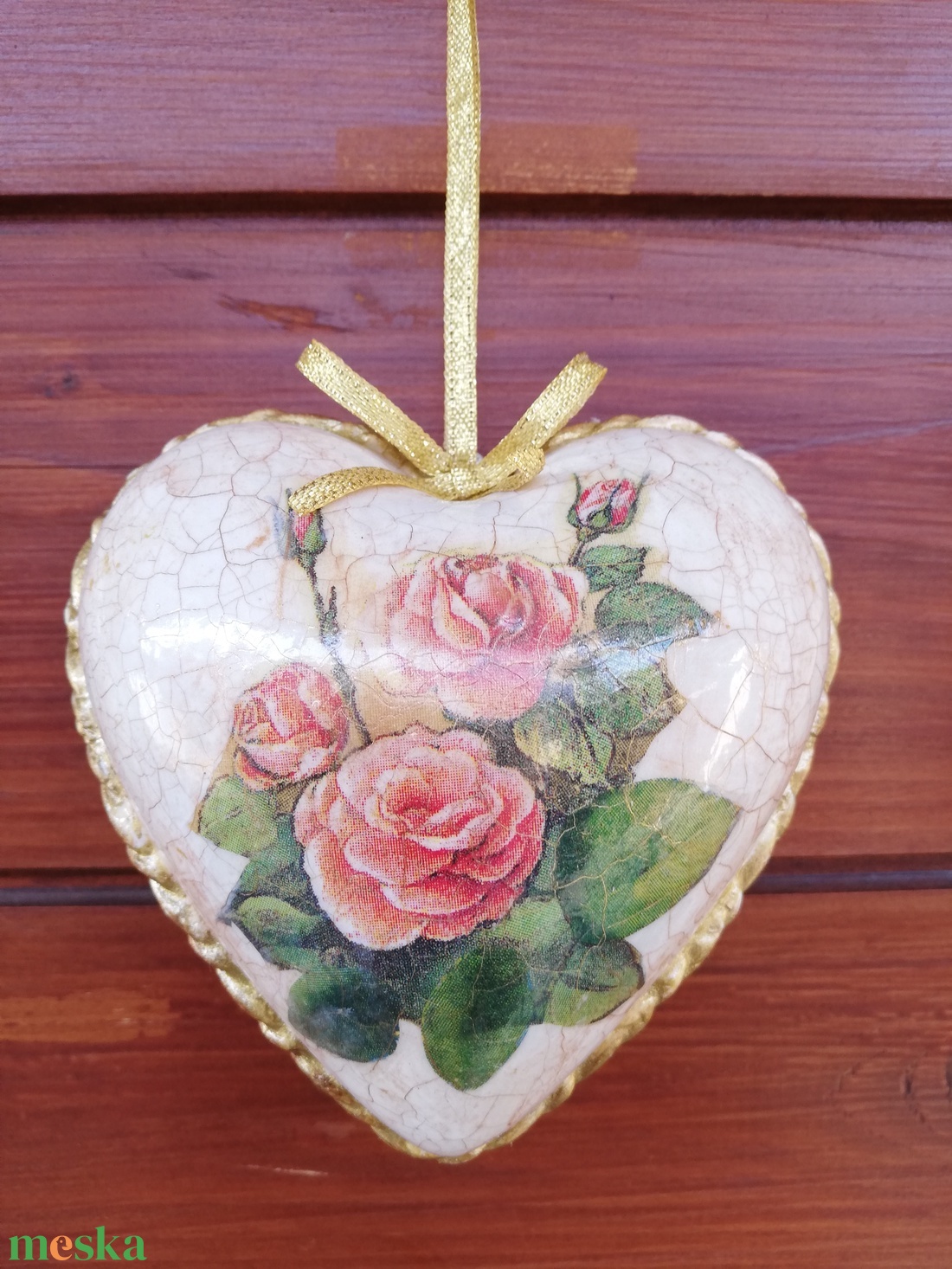 Antik hatású anyák napi szív  -  - Meska.hu