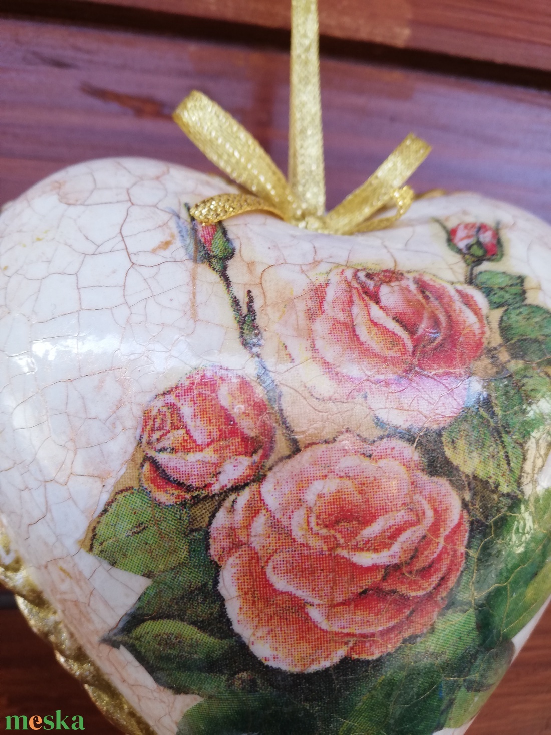 Antik hatású anyák napi szív  -  - Meska.hu