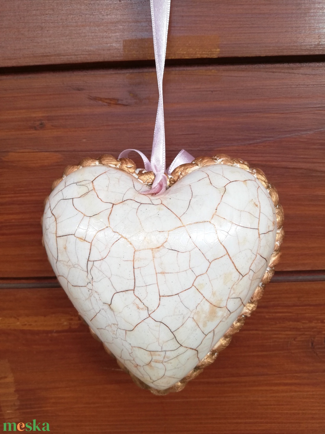 Anyák napi szív dekoráció - otthon & életmód - dekoráció - ajtó- és ablak dekoráció - ablakdísz - Meska.hu