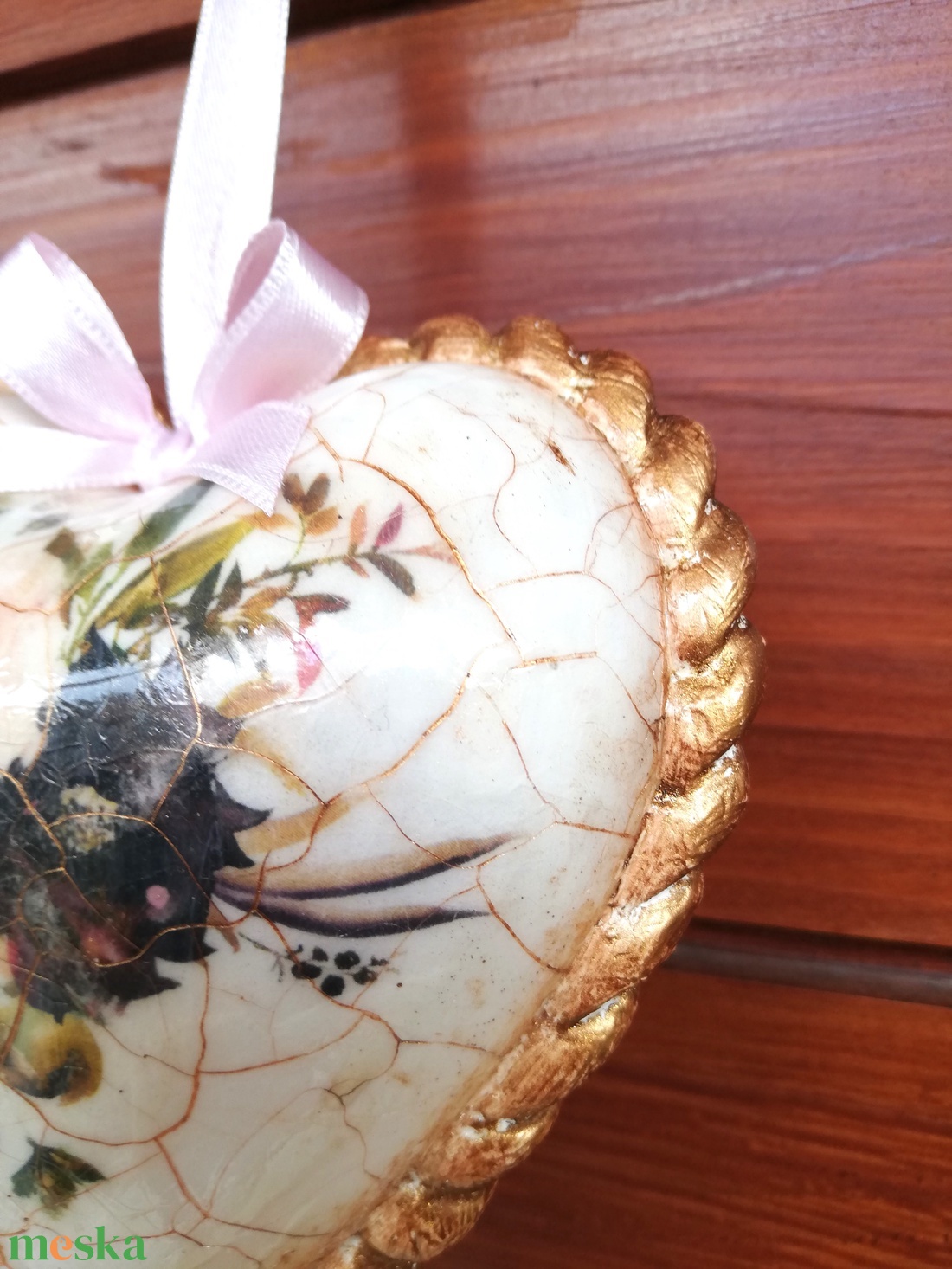 Anyák napi szív dekoráció - otthon & életmód - dekoráció - ajtó- és ablak dekoráció - ablakdísz - Meska.hu