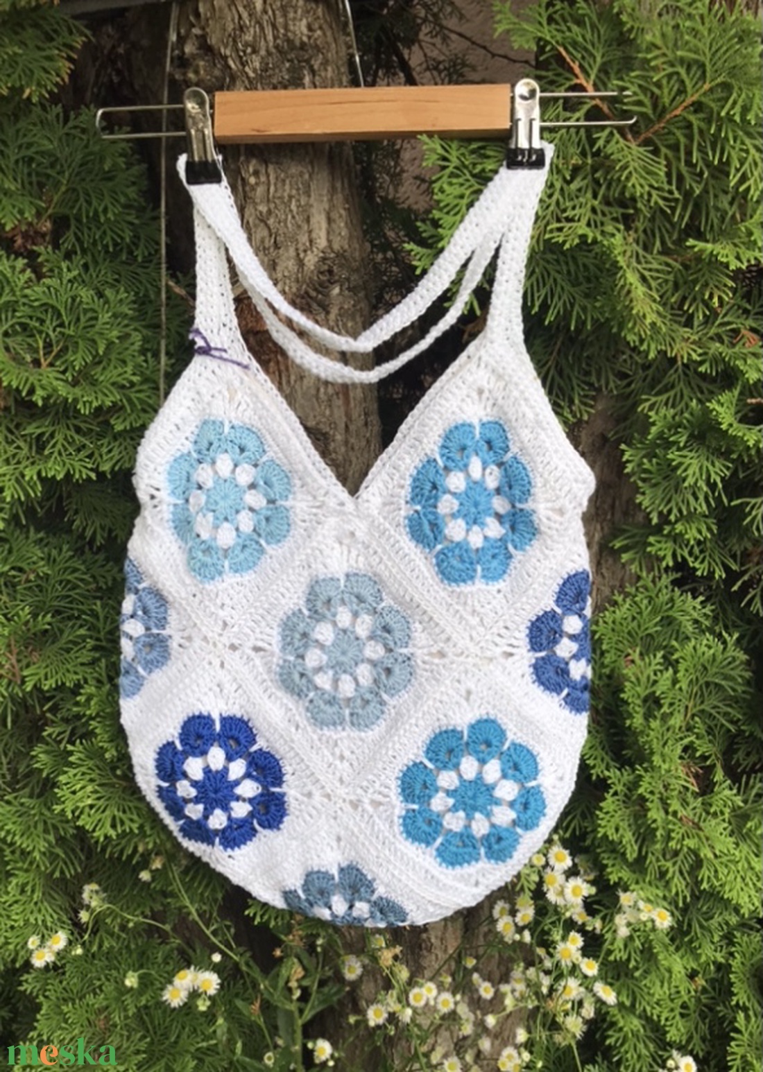 Tengerpart II horgolt táska, fesztivál táska - táska & tok - kézitáska & válltáska - válltáska - Meska.hu
