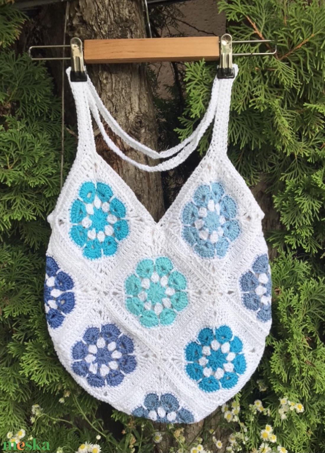Tengerpart II horgolt táska, fesztivál táska - táska & tok - kézitáska & válltáska - válltáska - Meska.hu