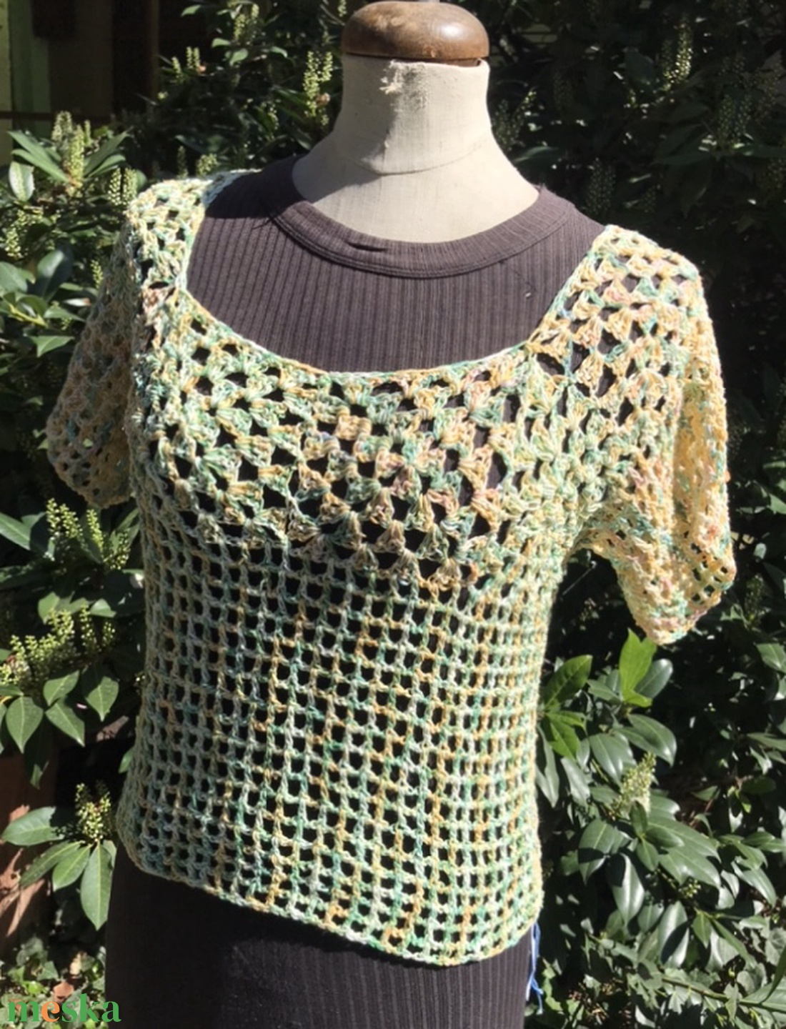 Jazzy Summer horgolt felső  - ruha & divat - női ruha - póló, felső - Meska.hu