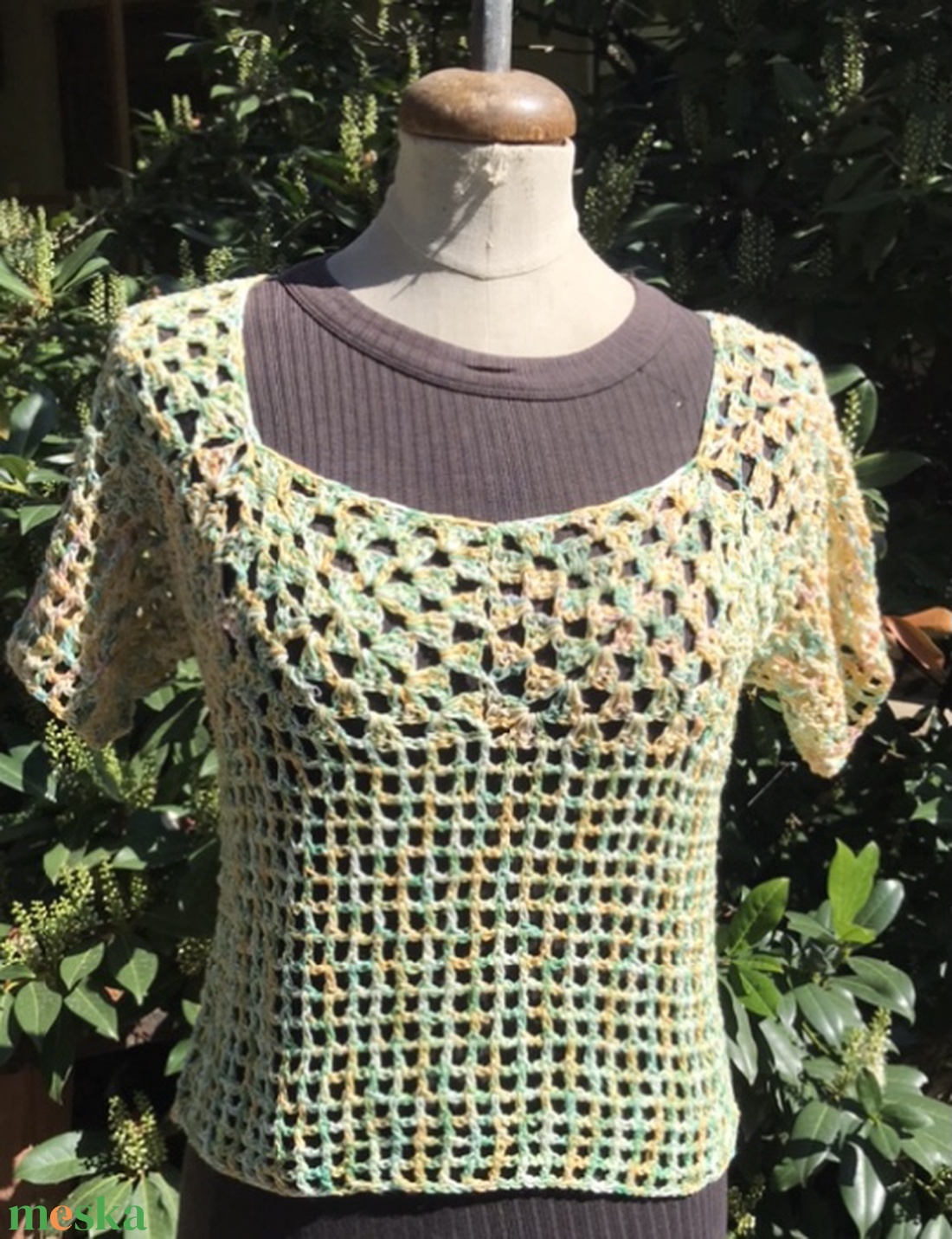 Jazzy Summer horgolt felső  - ruha & divat - női ruha - póló, felső - Meska.hu