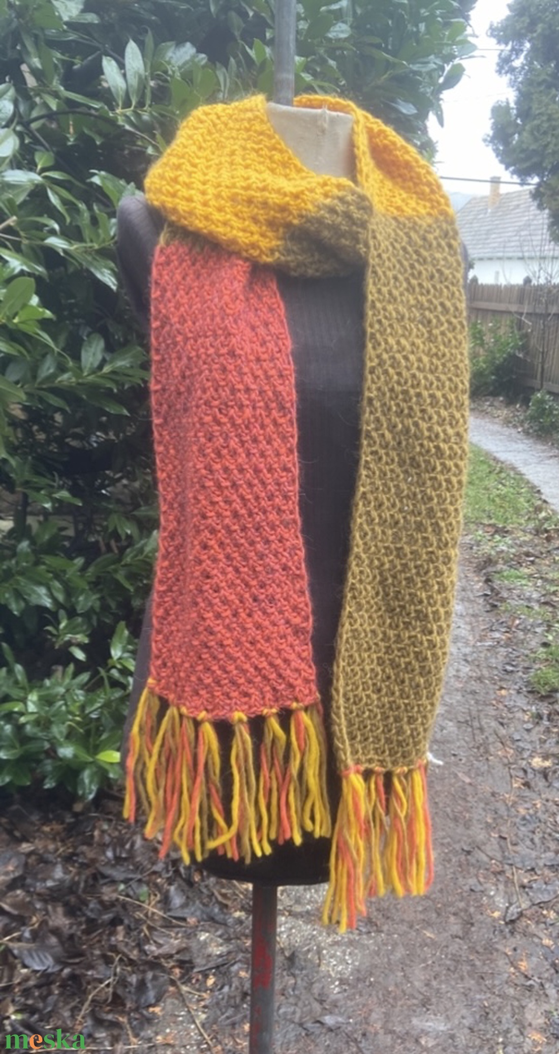 Jazzy Art XXL  kötött sál - ruha & divat - sál, sapka, kendő - sál - Meska.hu