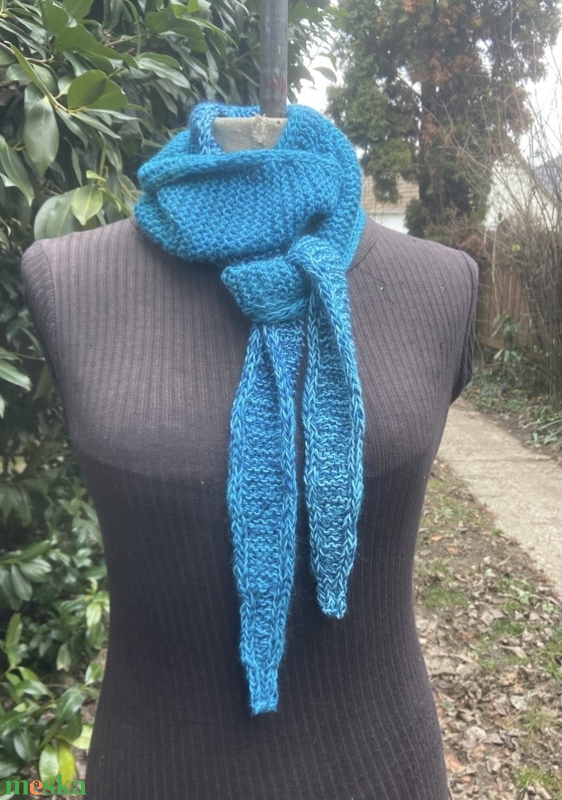 Tenger kézzel kötött sál  - ruha & divat - sál, sapka, kendő - sál - Meska.hu