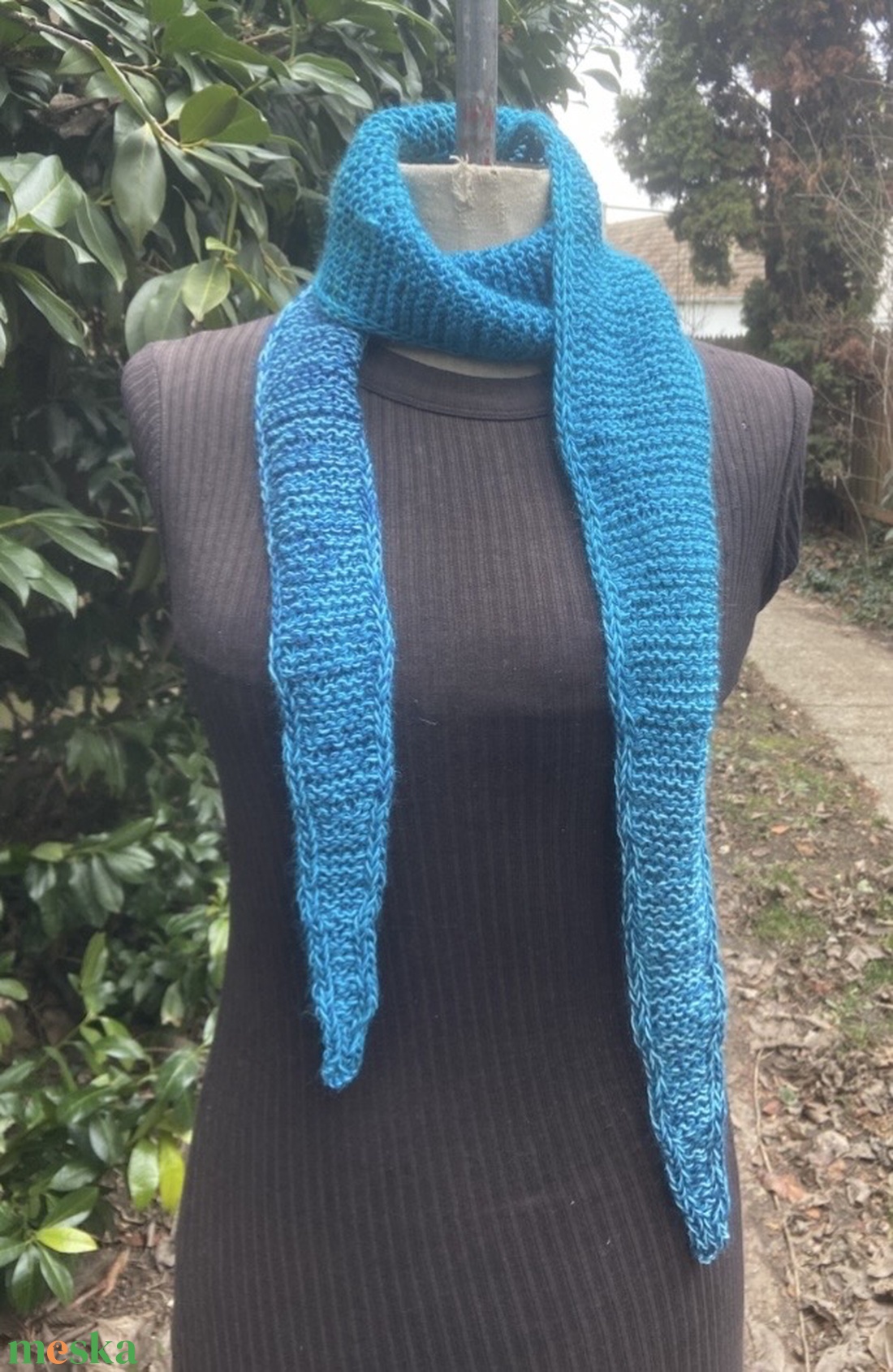 Tenger kézzel kötött sál  - ruha & divat - sál, sapka, kendő - sál - Meska.hu