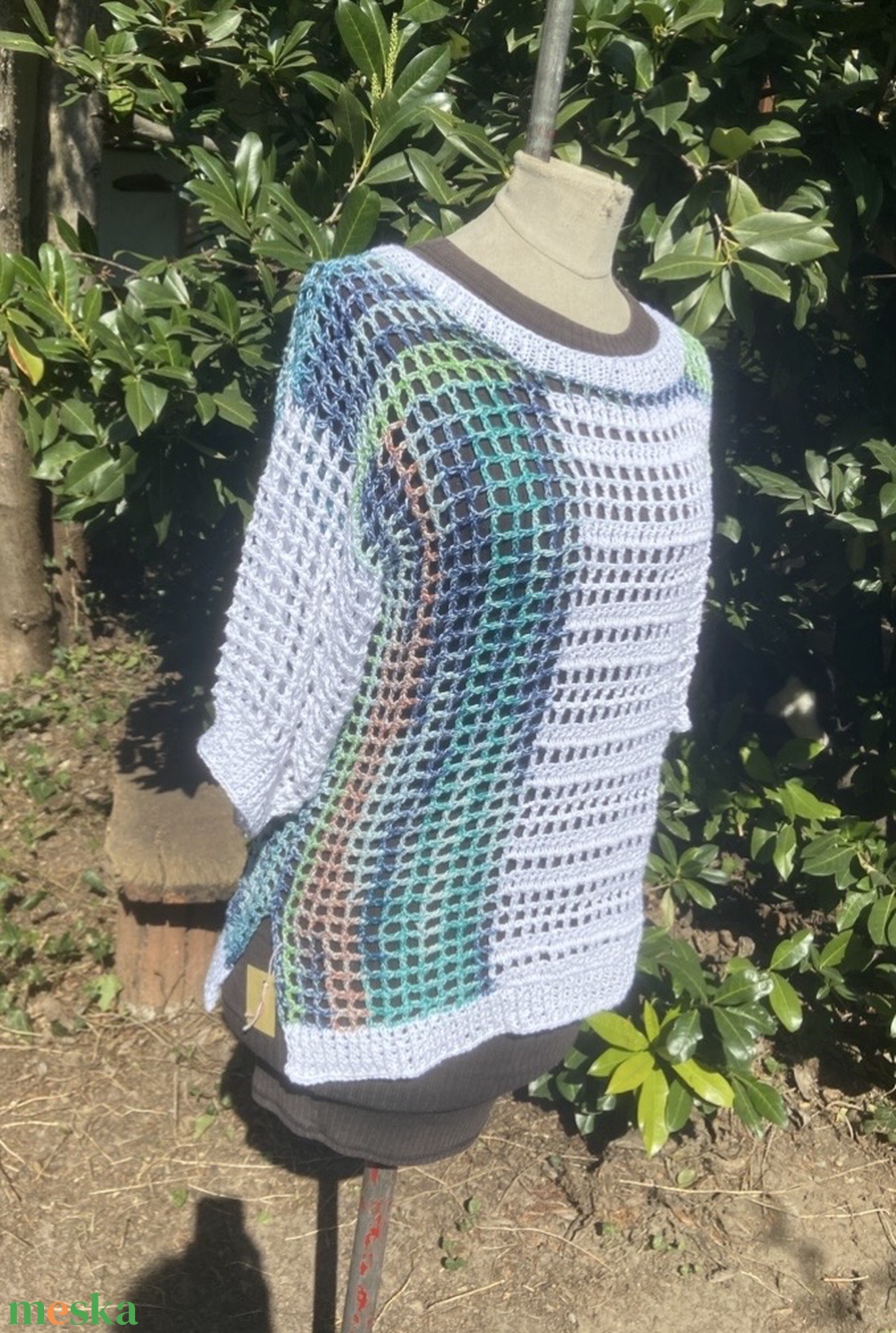 Jazzy Summer horgolt felső  - ruha & divat - női ruha - póló, felső - Meska.hu