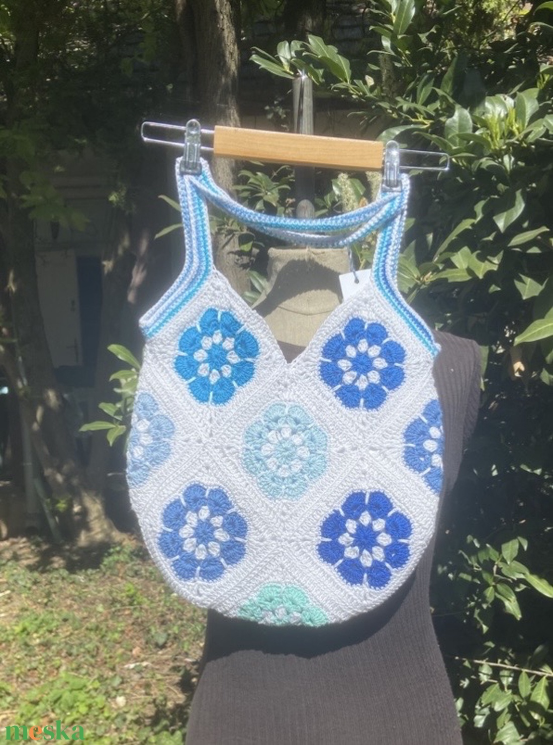 Tengerpart horgolt táska, fesztivál táska - táska & tok - kézitáska & válltáska - válltáska - Meska.hu