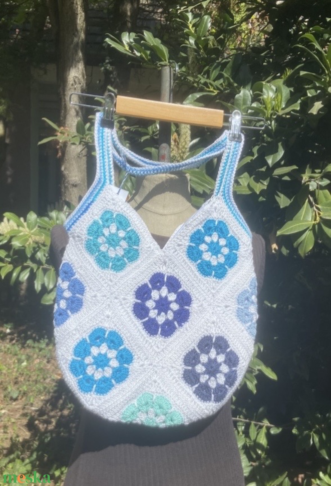 Tengerpart horgolt táska, fesztivál táska - táska & tok - kézitáska & válltáska - válltáska - Meska.hu