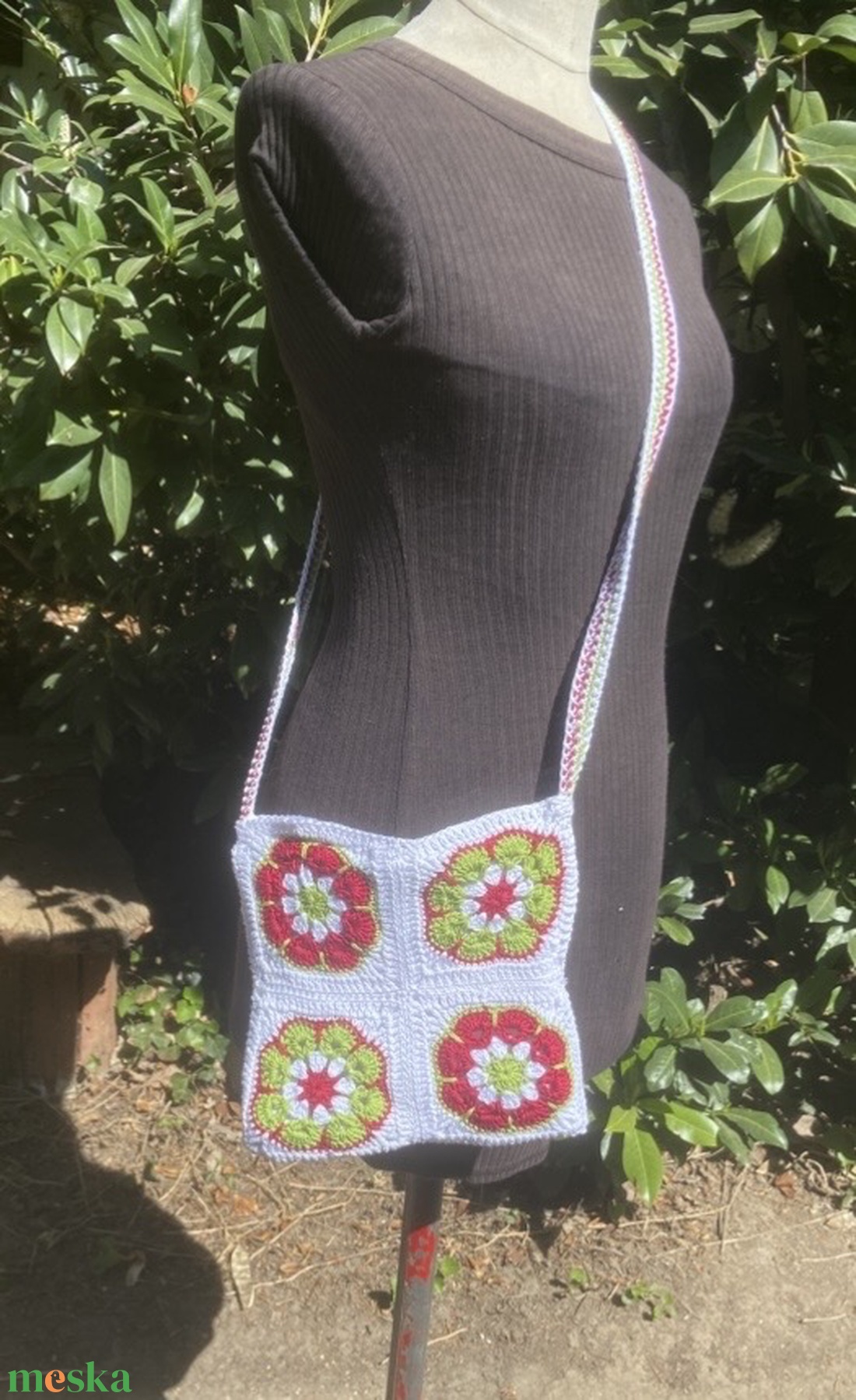 Jazzy horgolt táska,  fesztivál táska - táska & tok - kézitáska & válltáska - válltáska - Meska.hu