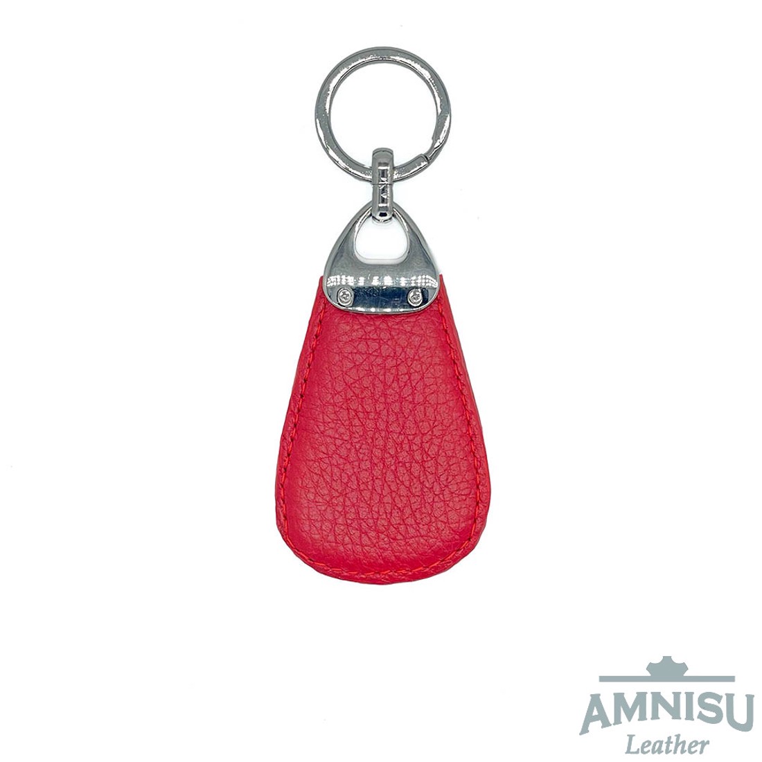 Piros csepp alakú swarovski köves bőr kulcstartó H5017 - táska & tok - kulcstartó & táskadísz - kulcstartó - Meska.hu